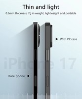 Étui rigide en PP mat multicolore pour iPhone 18 Pro Max Rouge cerise Anti-traces de doigts Housse de téléphone