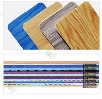 Tapis de revêtement de sol en vinyle grain d'érable en PVC écologique de 6mm d'épaisseur pour terrain de basket intérieur de handball et de badminton