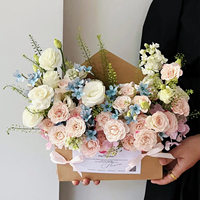 Vente en gros de boîtes à fleurs en carton épais 350 g/m² pour bouquets, boîtes cadeaux, fournitures pour fleuristes