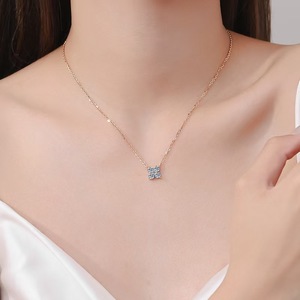 จี้เพชรรูปผีเสื้อ ทองคำแท้ 18k เพชร VVS1 D Clarity เพชรเลี้ยงในห้องปฏิบัติการ ดีไซน์หรูหรา สง่างาม - Product Image 4