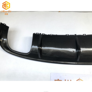 Fibre de carbone véritable noire pour diffuseur de pare-chocs arrière <span class=keywords><strong>Audi</strong></span> A3 S3 - Product Image 3