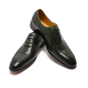 Chaussures Oxford pour hommes de haute qualité, fabriquées à la main en Italie, en cuir véritable - Product Image 6