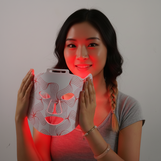 New Design Rechargeable Portable Wireless Infrared Facial Home Photon Led Light Therapy Face Beauty Mask