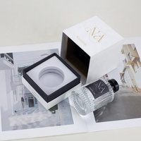 Boîte de papier cosmétique noire blanche personnalisée bouteille de parfum avec emballage de boîte boîtes de parfum de luxe parfum
