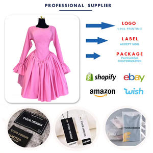 HK7922 Abiti Autunnali di Tendenza per Donne, Eleganti e Casual con Collo Tondo, <span class=keywords><strong>Maniche</strong></span> <span class=keywords><strong>Lunghe</strong></span>, Cinturino Posteriore, Linea ad A, <span class=keywords><strong>Vestito</strong></span> Carino per Feste di Compleanno - Product Image 2