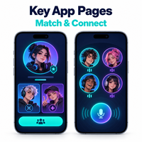 Pengembangan Aplikasi Sosial Komunitas Game Kustom untuk IOS Android Dengan Profil Pemain, Pencocokan Tim, Obrolan Suara LionCreate