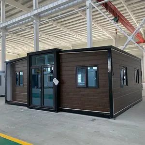 Luxury flat pack Container House for residential living  including 2 bedroom and 1 bathroom  prefab shipping container home