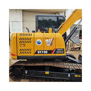 Mini excavadora SANY SY75c Pro, excavadora de orugas Sunny de Marca China usada con engranaje de motor - Product Image 1
