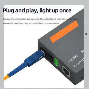 Convertidor de <span class=keywords><strong>fibra</strong></span> Gigabit 10/100/1000M Convertidor de medios de <span class=keywords><strong>fibra</strong></span> 25KM SC <span class=keywords><strong>Rj45</strong></span> Convertidor de medios de <span class=keywords><strong>fibra</strong></span> óptica Gigabit - Product Image 3