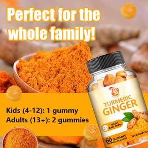 Wholesale Price <b>Turmeric</b> Ginger Gummies with <b>Turmeric</b> Root Extract Boosts Skin Health and Promotes Mobility Flexibility Gummies - Product Image 3