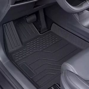 Vente chaude tous temps 2mm d'épaisseur 6 pièces ensemble complet tapis de sol en caoutchouc TPE pour <span class=keywords><strong>Tesla</strong></span> modèle Y & Maverick - Product Image 1