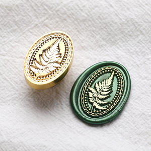 Новый узор, круглая латунная головка, штамп, медный с растениями, цветы для декоративного использования - Product Image 2