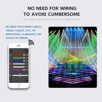 Luz LED Par a Batería 6x18W RGBWA DMX512 con Control Remoto Inalámbrico IP54, Iluminación de Escenario para Bodas, Fiestas, DJ, KTV