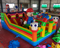 Parc de jeux gonflables commercial, trampoline à thème, aire de jeux extérieure, parcours d'obstacles d'aventure, jeux d'amusement, château gonflable