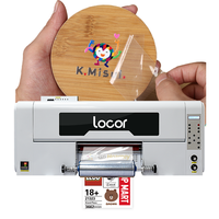Nueva Llegada Locor con 3 Cabezales Xp600 de 30cm A3, Plotter de Impresión de Calcomanías de Transferencia UV e Impresora UV DTF Rollo a Rollo de Película AB