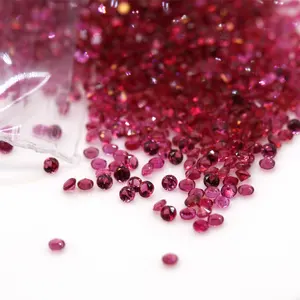 Hot Koop Natuurlijke Losse Edelsteen Groothandel Direct Te Koop In Fabriek Guangxi Ronde Cut Rode Spinel