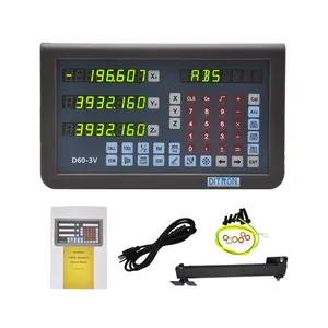 2/3 Axis Metal Case Dro Digital Readout Display with Linear Scale Magnetic Scale Encoder for Milling Lathe CNC Machine