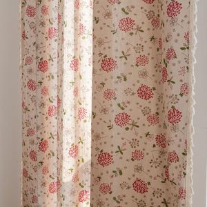 Rideaux Bohèmes Floraux DaiRui avec Pompons, Motif Botanique Champêtre, Filtrant la Lumière, à Oeillets ou à <span class=keywords><strong>Passe</strong></span>-<span class=keywords><strong>Tringle</strong></span> pour Chambre à Coucher - Product Image 2
