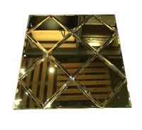 Carreau de miroir en mosaïque de style moderne Art déco Design d'intérieur décoratif pour la solution de design graphique de chambre d'hôtel