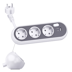 ปลั๊กพ่วง KC/CE 3 ช่อง พร้อมพอร์ต USB 2C PD25W สำหรับชาร์จเร็ว ป้องกันไฟเกินสำหรับใช้ในสำนักงาน - Product Image 5