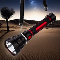 Projecteur LED rechargeable haute performance pour le Moyen-Orient, portée 2 km, haute luminosité, en alliage d'aluminium, étanche IP55, 6000K