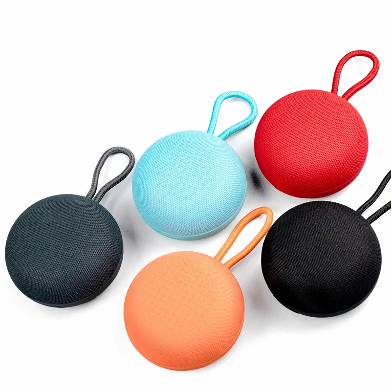 July's song — mini enceinte bluetooth portable, un haut-parleur en tissu, stéréo, 3w, cadeau, nouvelle collection