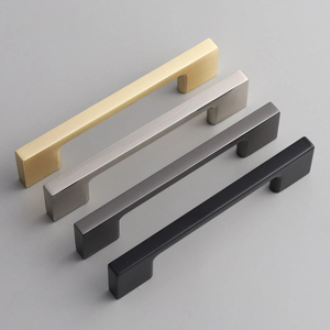 Poignée de tirage en métal en forme de U, style industriel minimaliste, pour armoire, tiroir et meuble-lavabo de salle de bain - Product Image 1
