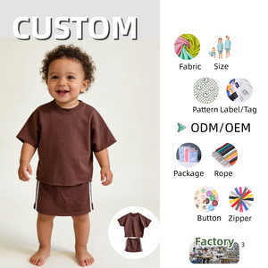 Set di Abbigliamento per <span class=keywords><strong>Bambina</strong></span> in Morbido Cotone Terry - Completo Casual con Maglietta a Maniche Corte e <span class=keywords><strong>Minigonna</strong></span> 2 Pezzi - Product Image 1