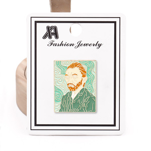 Dễ Thương Kim Loại Thủ Công Mỹ Nghệ Pins Van Gogh Huy Hiệu Khoảng Trống Cho Vải Thời Trang Trường Phù Hiệu Phim Hoạt Hình Ve Áo Pin Men Pin - Product Image 4