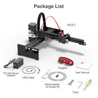 Kit de machine de gravure laser 3D CO2 NEJE 5 A40630 pour papier, bois, acrylique, cuir, plastique et caoutchouc, nouveau