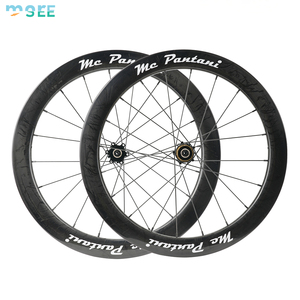 Ruedas de Carbono SeeMore Personalizables de 20 Pulgadas 451 para <span class=keywords><strong>Bicicleta</strong></span> Plegable, Juego de Ruedas de Carbono para Brompton/<span class=keywords><strong>Dahon</strong></span>, Ligeras para Carreras - Product Image 5