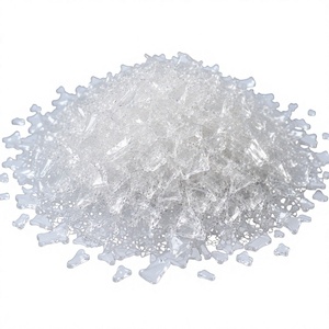 Flocons de bouteilles PET recyclées de haute qualité, flocons PET transparents pour le recyclage du plastique, fabrication de fibres de polyester, emballage - Product Image 1