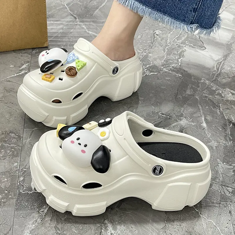 Bakiak Taman nyaman uniseks Sol dalam EVA dan Sandal Slip-On bahan atas kustom dengan dukungan lengkungan dari produsen