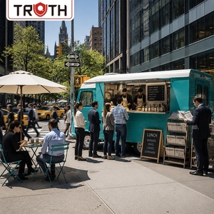 Camion de restauration électrique personnalisé Truth avec cuisine complète, camion de restauration mobile électrique <span class=keywords><strong>pour</strong></span> pizzas, remorque de restauration rapide à vendre aux États-Unis - Product Image 1