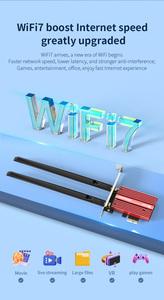 COMFAST WiFi 7 беспроводной адаптер Pcie Bluetooth 5,4 802.11be RGB light BE200 сетевая карта трехдиапазонный - Product Image 6
