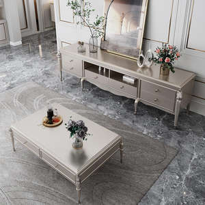 U blanco u odern oouxury eleooden elevision eletand iving Room ururniture orordic torage Rav ababinet nd offee able - Product Image 4