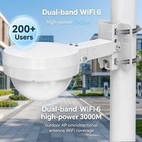 WiFi 6 Outdoor AP CF-WA933 IEEE 802.11ax Daya Tinggi 3000M Outdoor AP Antena Omni IP66 Tahan Air Jangkauan Jauh Wifi Stabil