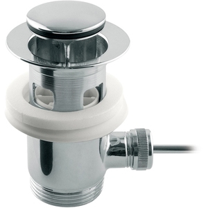 Conjunto de desagüe con tapón para lavabo y bidé de 1 pulgada con acabado cromado - Product Image 1