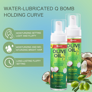 <span class=keywords><strong>Mousse</strong></span> <span class=keywords><strong>coiffante</strong></span> à l'huile d'olive tendance, forte tenue, anti-frisottis, protection des boucles - Product Image 2