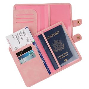 High Quality Luxury Waterproof <b>RFID</b> <b>Blocking</b> Patent Leather 7 Inch Travel <b>Wallet</b> Custom Logo Passport Bag Card Holder Business - Product Image 3