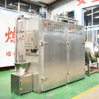 Nouvelle fumoir commerciale HUAGANG pour saumon, fumoir automatique en SUS304 pour poisson et saucisses