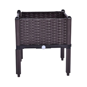 Grand lit de jardin surélevé, <span class=keywords><strong>en</strong></span> plastique, produit pour la maison et le jardin, planteur carré, surélevé, pour fleurs, culture de légumes - Product Image 4