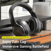 Headset Profesional ANC+ENC Peredam Kebisingan Ganda, Tekstur Logam Nirkabel Suara Hi-Fi untuk Kantor Eksekutif