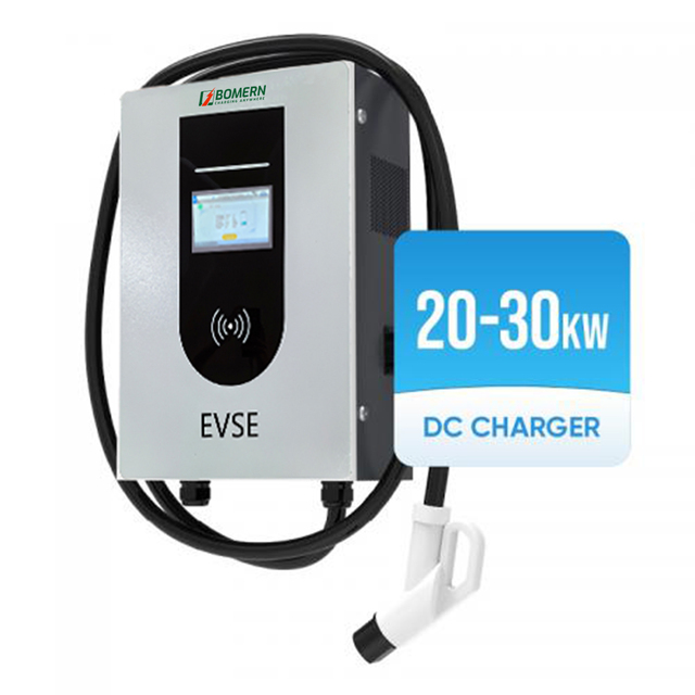 Bomern Commercial DC EV Wall Mount Charger Fast AC to DC 40KW CCS2 GBT New IP54 OCPP 1.6J