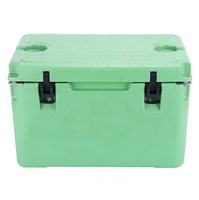 Glacière rotomoulée isotherme robuste 35QT moderne avec logo personnalisé, en LLDPE, étanche, portable, multifonction, maintien de la glace pendant 5 à 10 jours