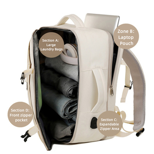 Sac à dos pour ordinateur portable personnalisé, élégant et résistant, pour femmes, fin et décontracté, pour les loisirs et les activités de plein air - Product Image 6