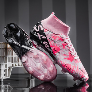 Scarpe da Calcio Alte Nuove con Tacchetti AG TF per Adolescenti e Bambini della Scuola Primaria per Allenamento Sportivo - Product Image 1