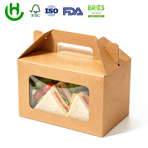 Portabevande e Portavivande in Carta Kraft con Manico, Contenitore Monouso per Asporto, Scatola Combo Ecologica Personalizzabile - Product Image 2