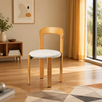 Chaise de salle à manger pliable portable en bois massif, style moderne et simple |   Style scandinave, haute qualité, couleur personnalisable, restaurants à domicile