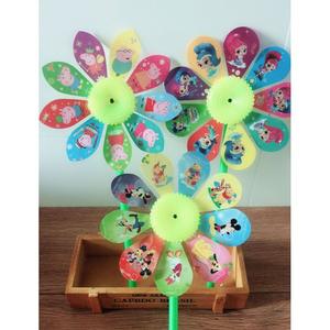 Molinos de viento de dibujos animados de un y dos yuanes, molinos de viento de nueve aspas, molinos de viento de dibujos animados, proveedores de juguetes para tiendas de un yuan. - Product Image 3